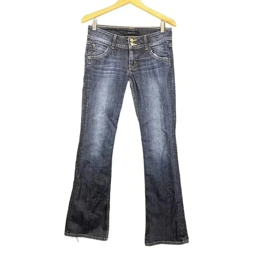Hudson Women's Denim Jeans‎ 28 Blue Pants Signature Bootcut Button Pockets